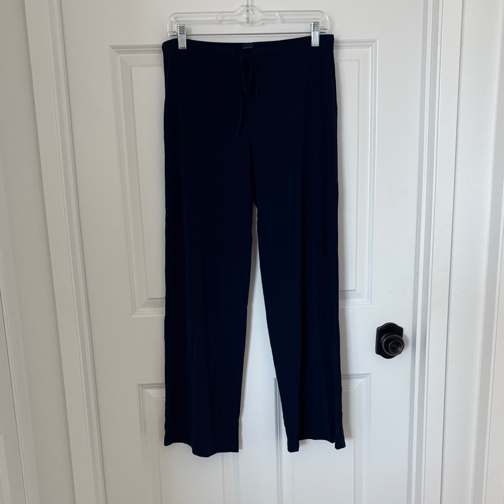 Boston Proper Navy Wide Leg Pants and tank top